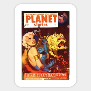 Sci-Fi cover Planet Stories (v3) Sticker